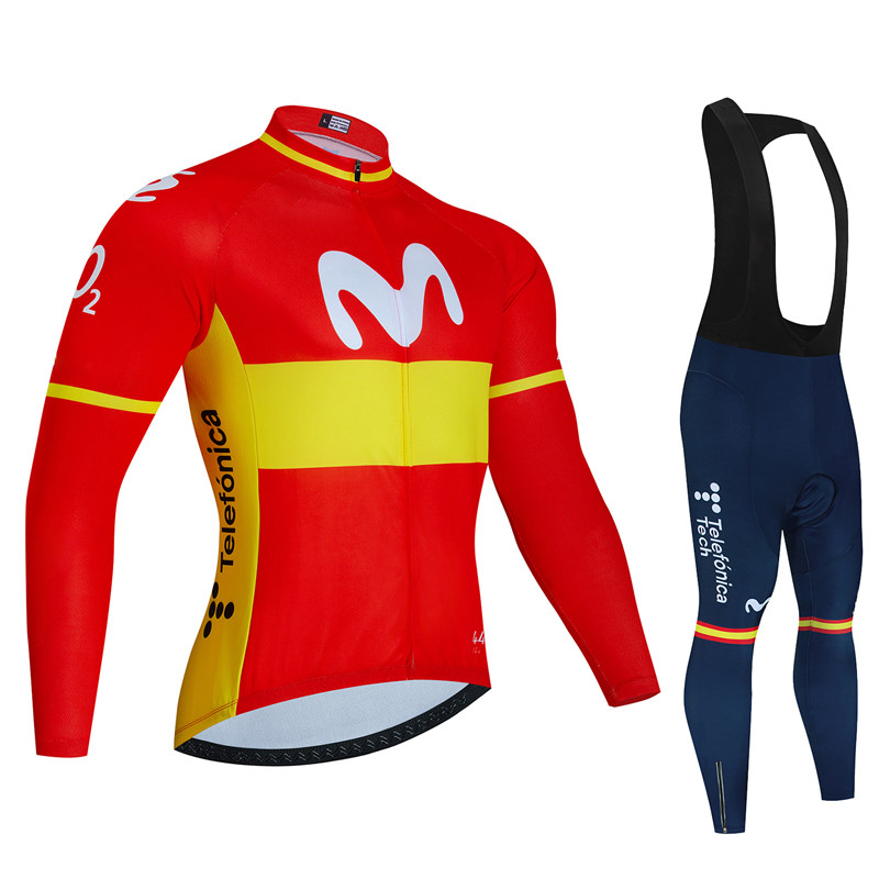 Quality Cycling Gear - Spain Movistar Autumn Long Sleeve Cycling