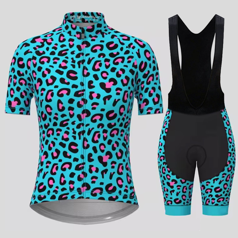 Quality Cycling Gear - Men's Breathable Cycling Suit Set, Blue