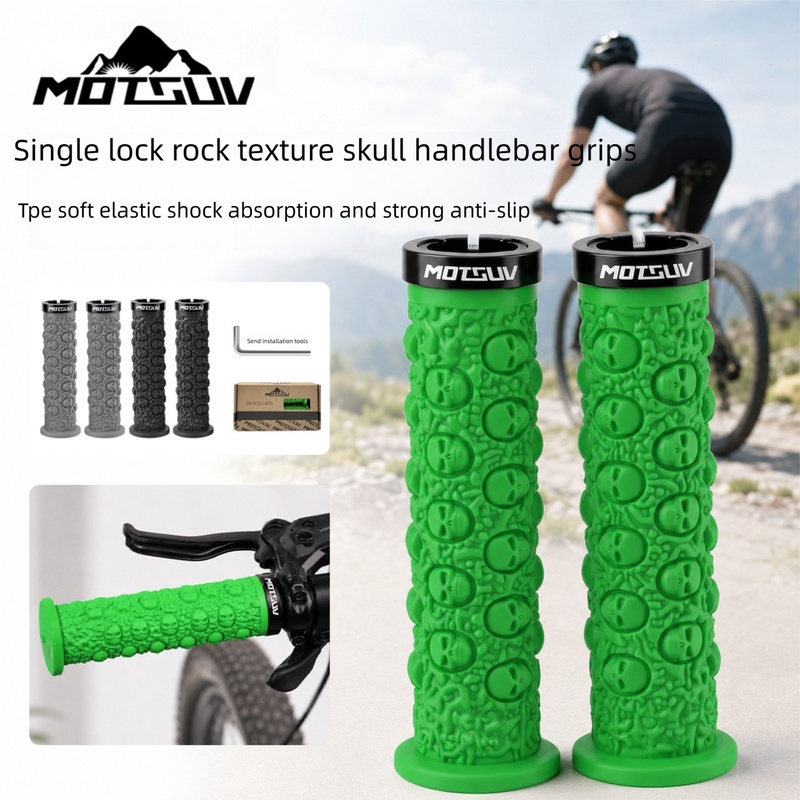 Bicycle Handlebar Grips, Skull - đánh giá và giá Cycling Hand Gear