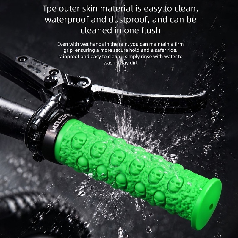 Bicycle Handlebar Grips, Skull - đánh giá và giá Cycling Hand Gear