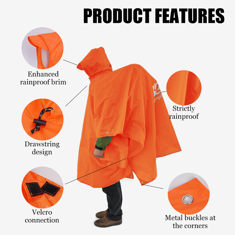 3-in-1 Lightweight Rain Poncho - đánh giá và giá Cycling Gear Rain