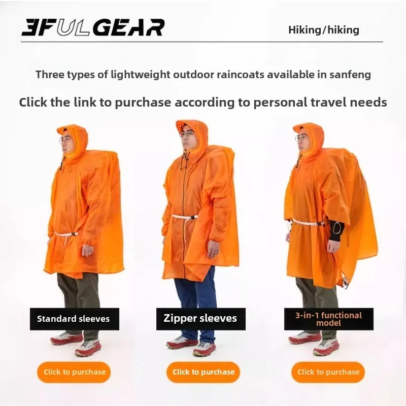 Ultralight Rain Poncho 3F UL G - đánh giá và giá Cycling Gear Rain